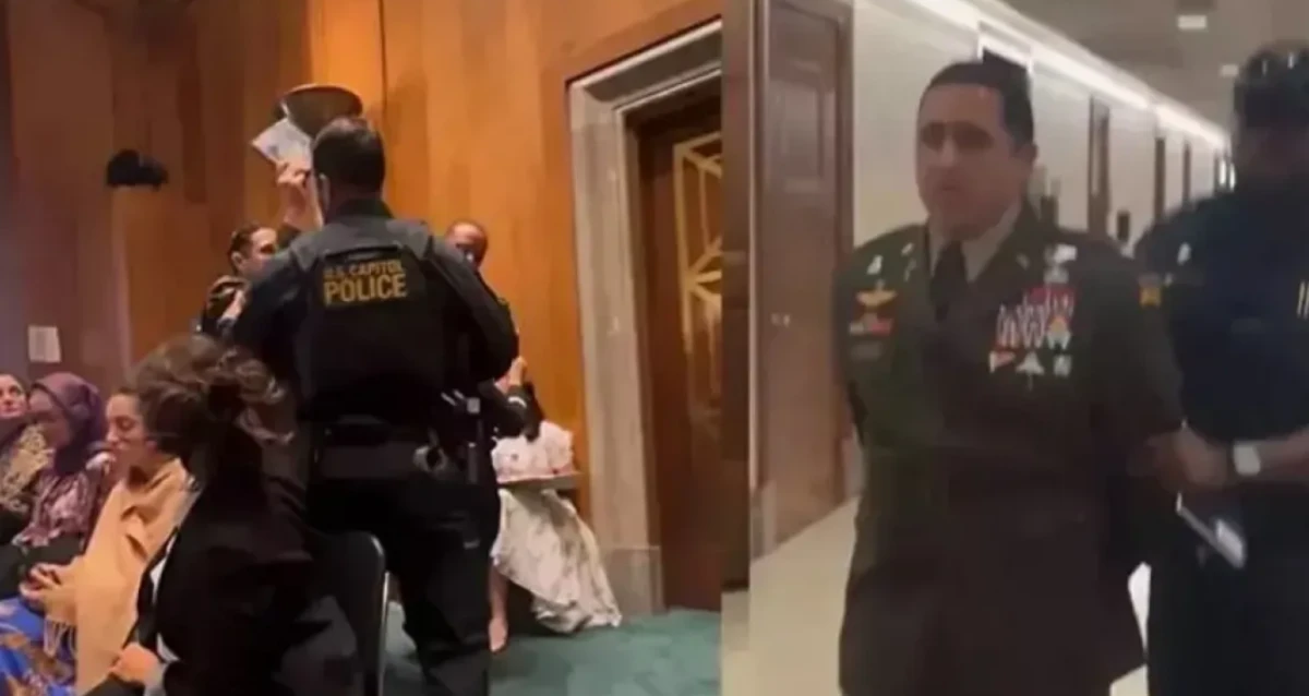 ABD Senatosu’nda emekli askerlerden Gazze protestosu: Hepiniz soykırımın suç ortağısınız”