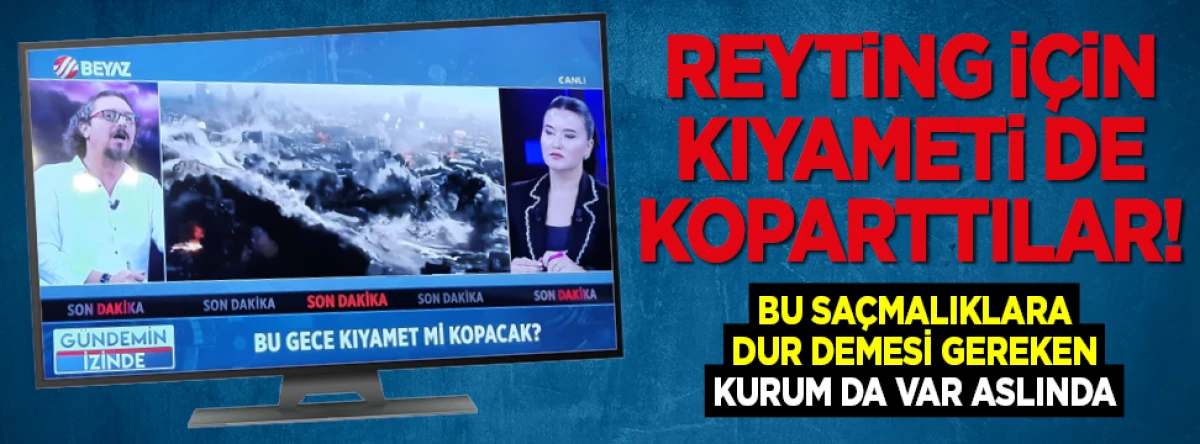 Gökçek'in kanalına biri dur desin: “Bu gece kıyamet mi kopacak?”