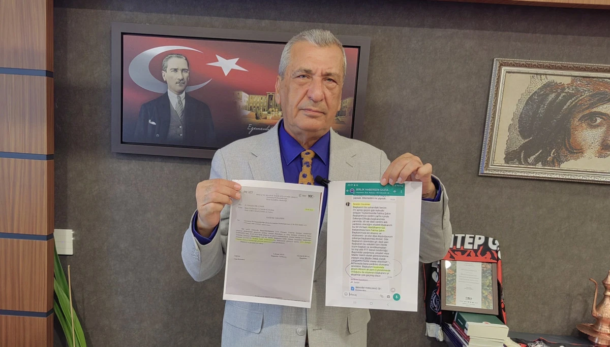 Hasan Öztürkmen, Gaziantep PTT’deki torpili belgesiyle paylaştı