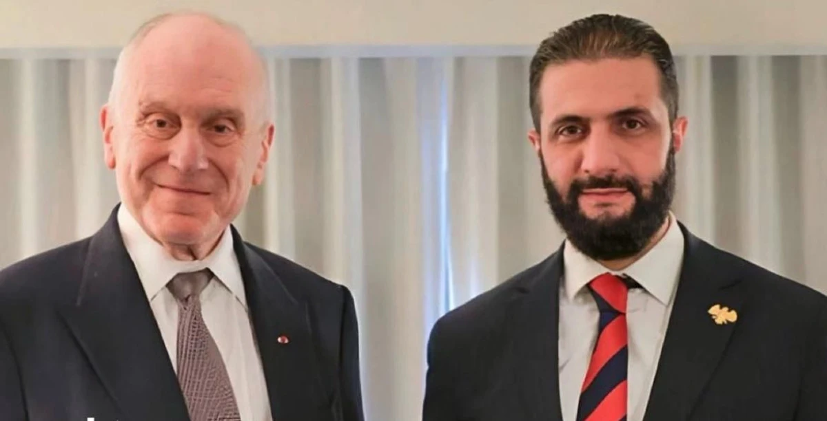Konu, İsrail ile müzakereler... Ahmed Şara, Dünya Yahudi Kongresi Başkanı Ronald Lauder ile bir araya geldi!